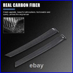 2Pcs Real Carbon Fiber Interior Door Panel Cover Trim For Alfa Romeo 159 2004-11
