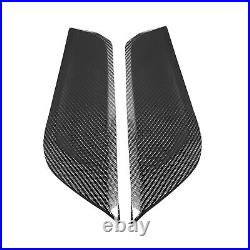 2X Carbon Fiber Interior Gear Side Panel Cover Trim For Ford Mustang 2015-2019