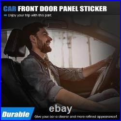 2XReal Carbon Fiber Interior Front Door Panel Stickers Trim Cover for 51227