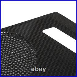 2pcs Car Door Speaker Cover Carbon Fiber Interior Speaker Cover For