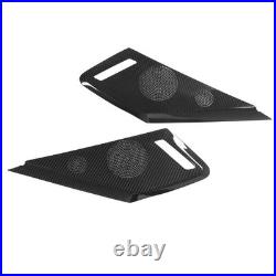 2pcs Car Door Speaker Cover Carbon Fiber Interior Speaker Cover For