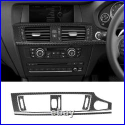 30PCS For BMW X3 F25 X4 F26 Carbon Fiber Full Center Console Interior Trim