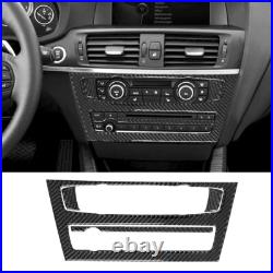 30PCS For BMW X3 F25 X4 F26 Carbon Fiber Full Center Console Interior Trim