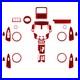 30Pcs Red Carbon Fiber Full Interior Kit Set Cover Trim For Toyota RAV4 2006-12