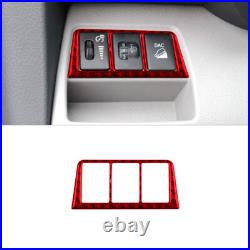 30Pcs Red Carbon Fiber Full Interior Kit Set Cover Trim For Toyota RAV4 2006-12