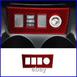 30Pcs Red Carbon Fiber Full Interior Kit Set Cover Trim For Toyota RAV4 2006-12