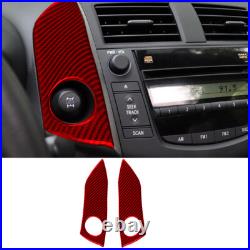 30Pcs Red Carbon Fiber Full Interior Kit Set Cover Trim For Toyota RAV4 2006-12