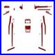 30Pcs Red Carbon Fiber Interior Trim Kit Fits Tesla Model X 2016-20 & S 2012-20