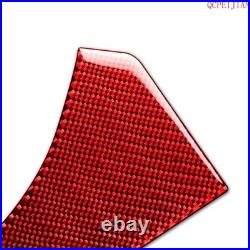 30Pcs Red Carbon Fiber Interior Trim Kit Fits Tesla Model X 2016-20 & S 2012-20