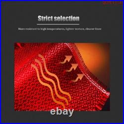 30Pcs Red Carbon Fiber Interior Trim Kit Fits Tesla Model X 2016-20 & S 2012-20