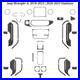 31Pcs Carbon Fiber Full Interior Kit Cover Trim For Jeep Wrangler JL Gladiator