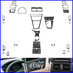 31Pcs Carbon Fiber Full Interior Set Kit Sticker Trim For BMW X3 E83 2004-2010 31Pcs Carbon Fiber Full Interior Set Kit Sticker Trim For BMW X3 E83 2004-2010