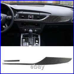 32Pcs Carbon Fiber Interior Full Kit Cover Trim Sticker For Audi A6 C7 2012-2018