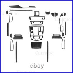 32pcs Carbon Fiber Full Kits Interior Cover Trim For Audi A6 2012-2018