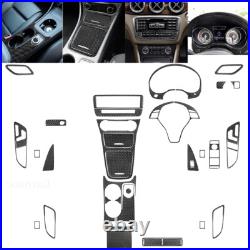 32pcs Carbon Fiber Interior Full Kits Interior Trim For Mercedes GLA CLA