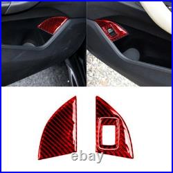 32pcs For BMW X1 F48 Red Carbon Fiber Full Kits Interior Trim