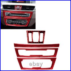 32pcs For BMW X1 F48 Red Carbon Fiber Full Kits Interior Trim