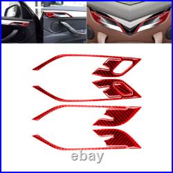 32pcs For BMW X1 F48 Red Carbon Fiber Full Kits Interior Trim