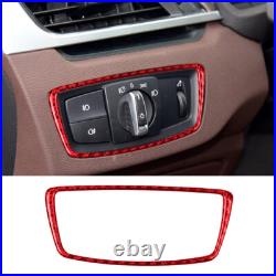 32pcs For BMW X1 F48 Red Carbon Fiber Full Kits Interior Trim