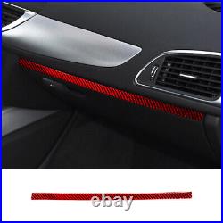 32pcs Red Carbon Fiber Full Kits Interior Cover Trim For Audi A6 2012-2018