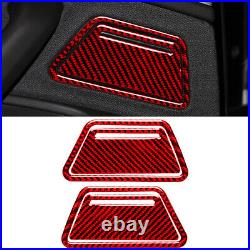 32pcs Red Carbon Fiber Full Kits Interior Cover Trim For Audi A6 2012-2018