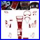 32pcs Red Carbon Fiber Interior Full Kits Cover Trim For Mercedes GLA CLA