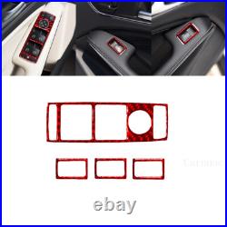 32pcs Red Carbon Fiber Interior Full Kits Cover Trim For Mercedes GLA CLA