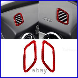 32pcs Red Carbon Fiber Interior Full Kits Interior Trim For Mercedes GLA CLA