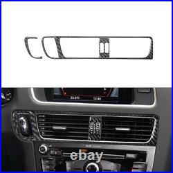 33PCS Carbon Fiber Interior Full Kit Set Panel Trim For Audi Q5 WithO NAV Type B