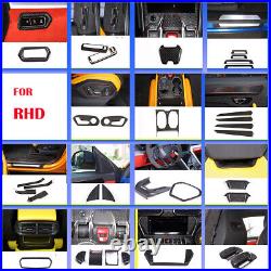 33pcs Real Carbon Fiber Car Interior Trim Set Kit For Lamborghini URUS 2018-22