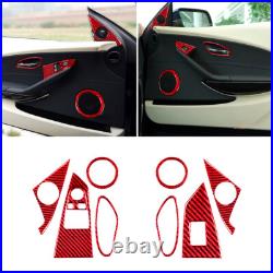 33pcs Red Carbon Fiber Full Interior Interior Trim Set For BMW 6 Series E63 E64
