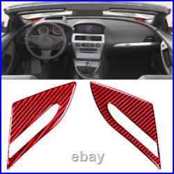 33pcs Red Carbon Fiber Full Interior Interior Trim Set For BMW 6 Series E63 E64