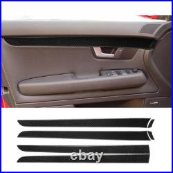 34Pcs Carbon Fiber Full Interior Kit Cover Trim For Audi A4 S4 B7 2005-08
