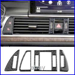 34Pcs Carbon Fiber Full Interior Kit Cover Trim For Audi A6 C7 2012-2018