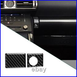 34Pcs Carbon Fiber Full Interior Kit Cover Trim For Lexus IS250 2013-2017