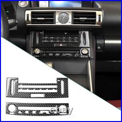 34Pcs Carbon Fiber Full Interior Kit Cover Trim For Lexus IS250 2013-2017