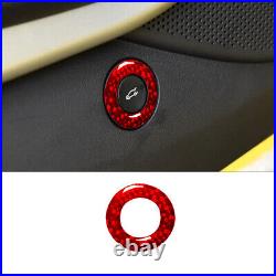 34Pcs Red Carbon Fiber Full Interior Kit Cover Trim For Chevrolet Camaro 2016-22 34Pcs Red Carbon Fiber Full Interior Kit Cover Trim For Chevrolet Camaro 2016-22