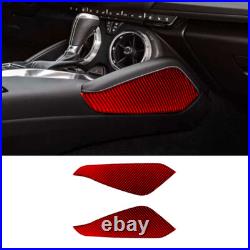 34Pcs Red Carbon Fiber Full Interior Kit Cover Trim For Chevrolet Camaro 2016-22 34Pcs Red Carbon Fiber Full Interior Kit Cover Trim For Chevrolet Camaro 2016-22