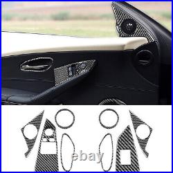 34pcs Carbon Fiber Full Interior Sticker Trim For BMW 650i 645Ci E63 E64 2007-10