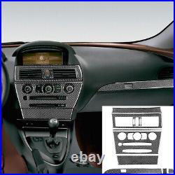 34pcs Carbon Fiber Full Interior Sticker Trim For BMW 650i 645Ci E63 E64 2007-10