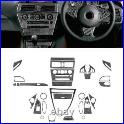 34pcs Carbon Fiber Full Kits Interior Trim Set For BMW 6er E63 E64 2004-10 34pcs Carbon Fiber Full Kits Interior Trim Set For BMW 6er E63 E64 2004-10