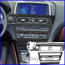 35Pcs Carbon Fiber Full Dashboard Interior Trim Set For BMW 6 F12 F13 2011-18