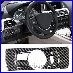 35Pcs Carbon Fiber Full Dashboard Interior Trim Set For BMW 6 F12 F13 2011-18