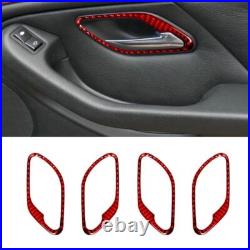 35Pcs Carbon Fiber Interior Full Kit Cover Trim For BMW 5 Series E39 Red 1998-03
