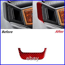 35Pcs Carbon Fiber Interior Full Kit Cover Trim For BMW 5 Series E39 Red 1998-03