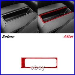 35Pcs Carbon Fiber Interior Full Kit Cover Trim For BMW 5 Series E39 Red 1998-03
