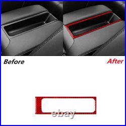 35Pcs Carbon Fiber Interior Full Kit Cover Trim For BMW 5 Series E39 Red 1998-03