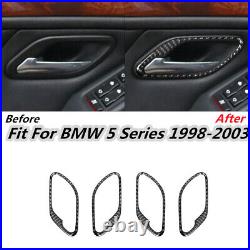 35Pcs/Set Carbon Fiber Interior Full Set Trim For BMW 5 Series E39 M5 1998-2003