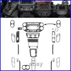 35pcs Carbon Fiber Full Kits Interior Sticker Trim For VW Tiguan