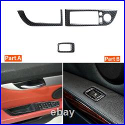 36PCS Carbon Fiber Full Set Interior Kit Cover Trim For BMW Z4 E89 2009-2016